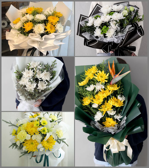 四川成都彭州市致和镇九江社区白事花束代送